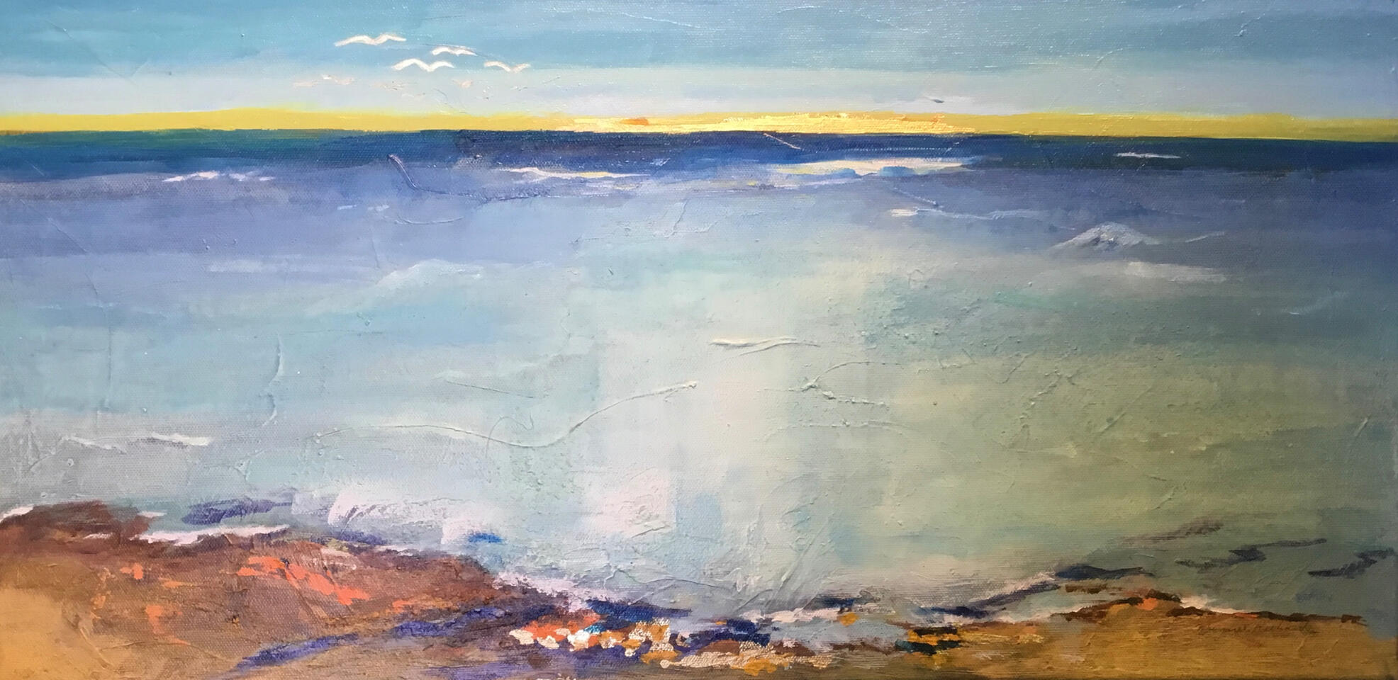 Beach Series-3, acrylic, 12x24